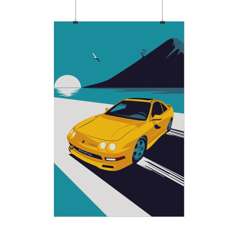 Integra Vintage JDM Car Poster