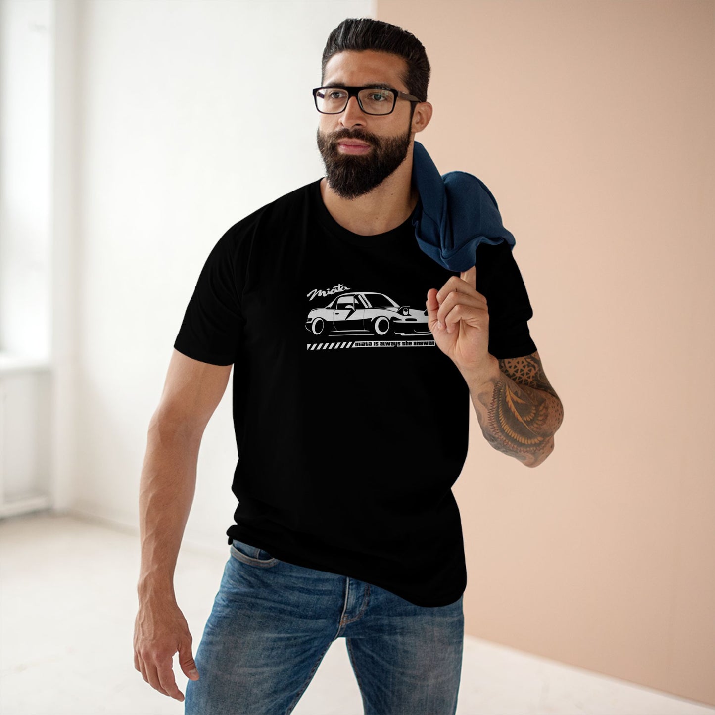 Miata is Always The Answer MX5 Vintage JDM Car Unisex Cotton T-Shirt