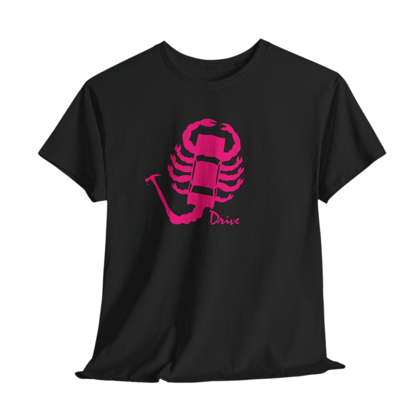 Drive Scorpion Car Silhouette T-Shirt – Retro Movie Aesthetic Tee for Men & Women