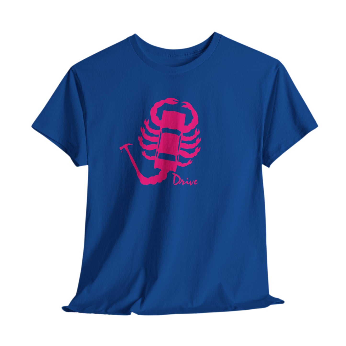 Drive Scorpion Car Silhouette T-Shirt – Retro Movie Aesthetic Tee for Men & Women