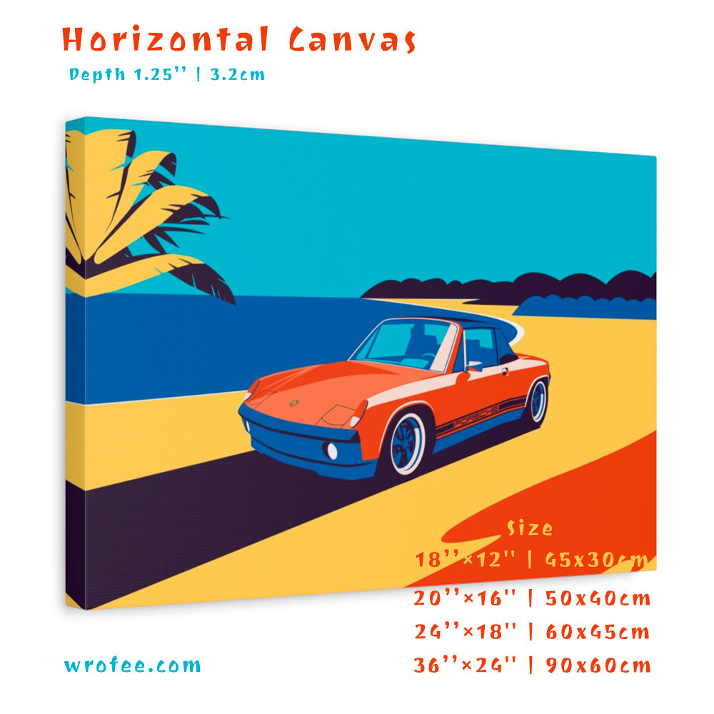 914 Vintage Car Handcrafted Wall Art Decor Print & Canvas