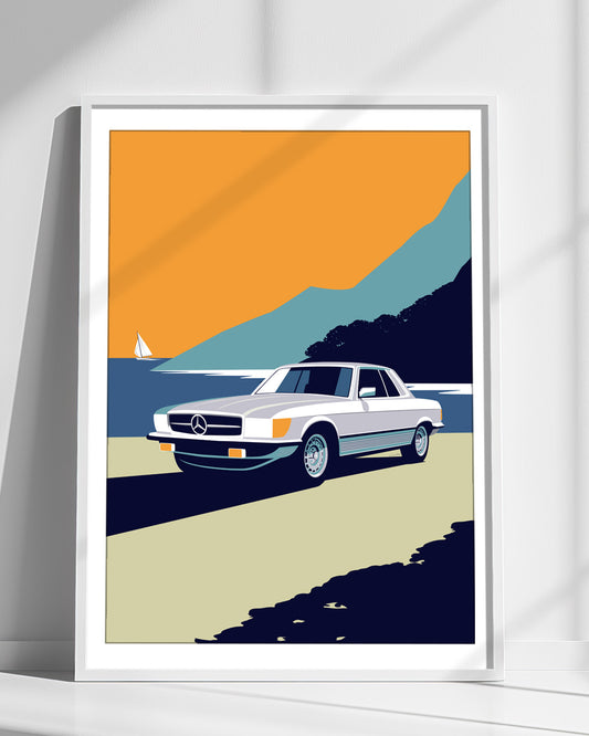 Mercedes w107 Wall art print