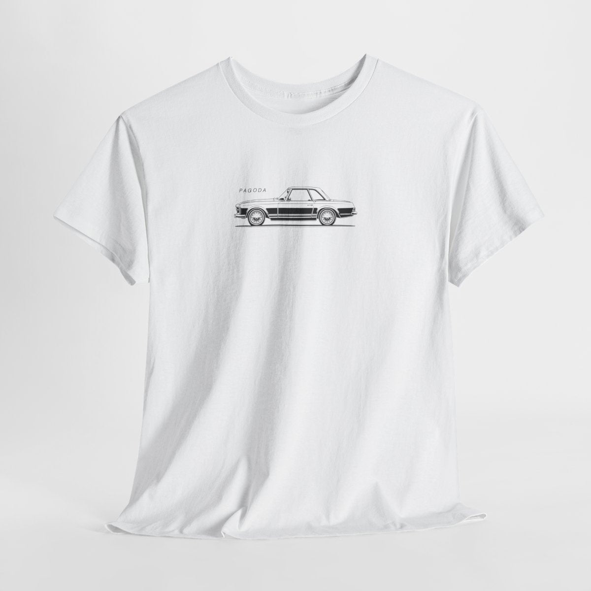 W113 Pagoda Classic Car Shirt, Vintage Minimalist 280 SL German Unisex Automotive Graphic Tee