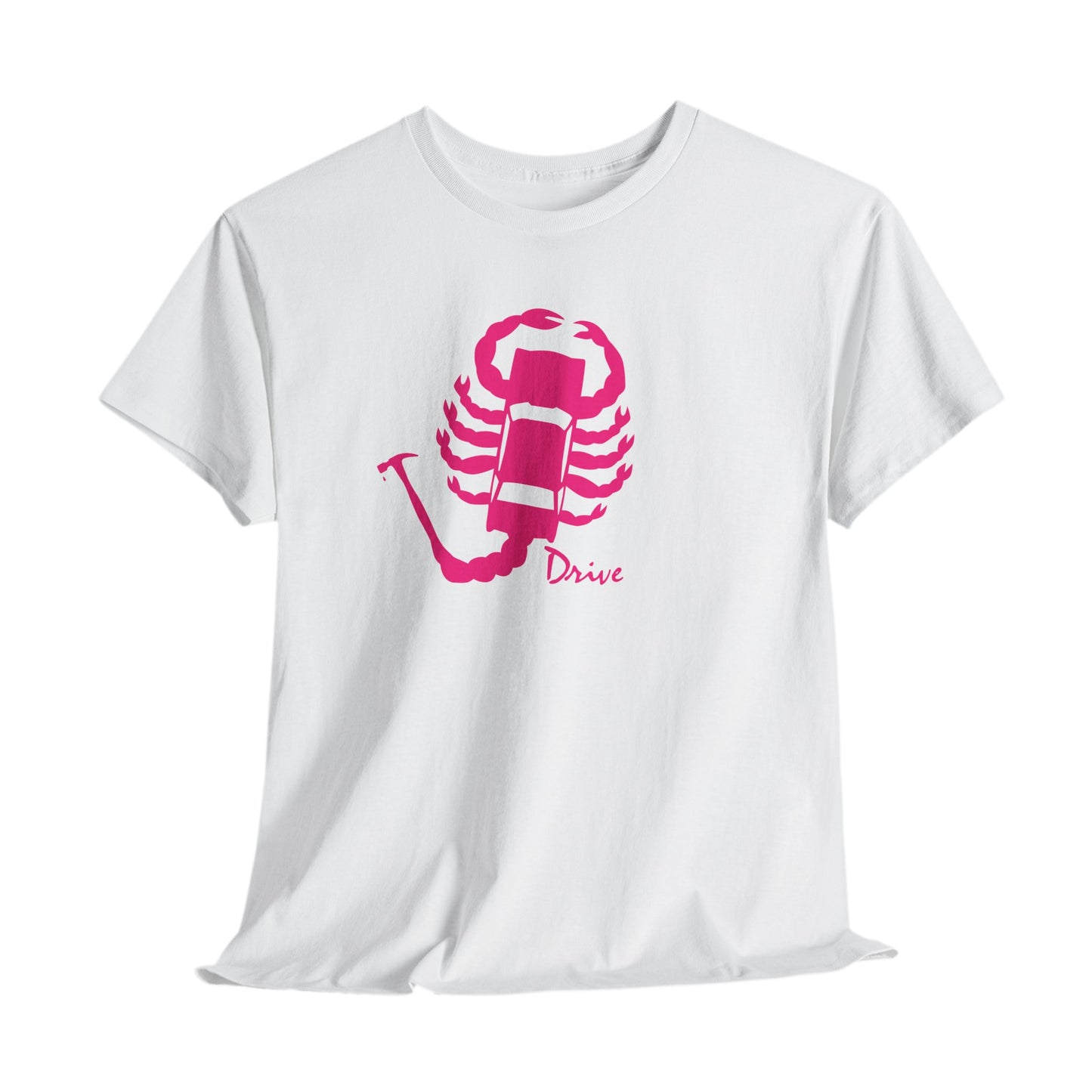 Drive Scorpion Car Silhouette T-Shirt – Retro Movie Aesthetic Tee for Men & Women