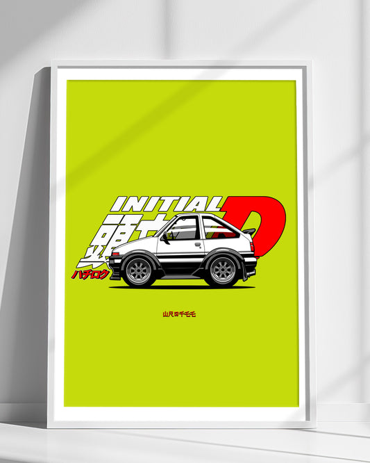 corolla ae86 initial d jdm drift car