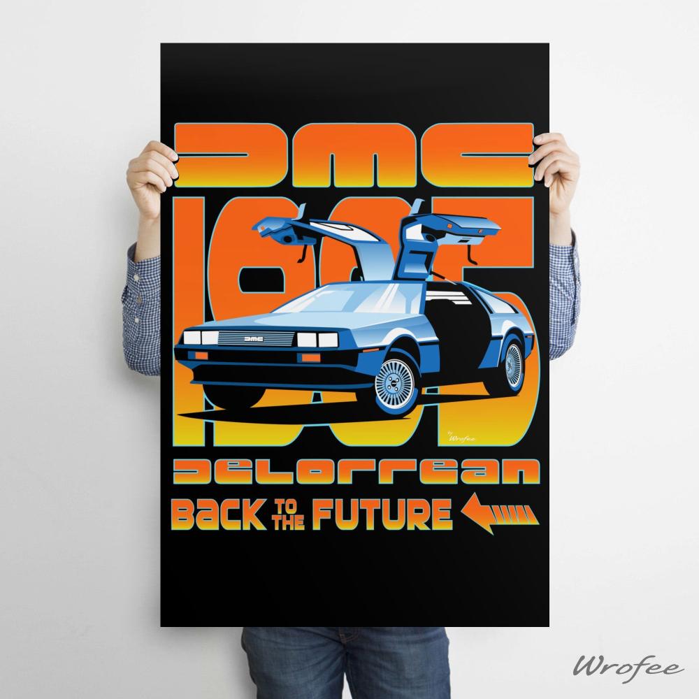 delorean print