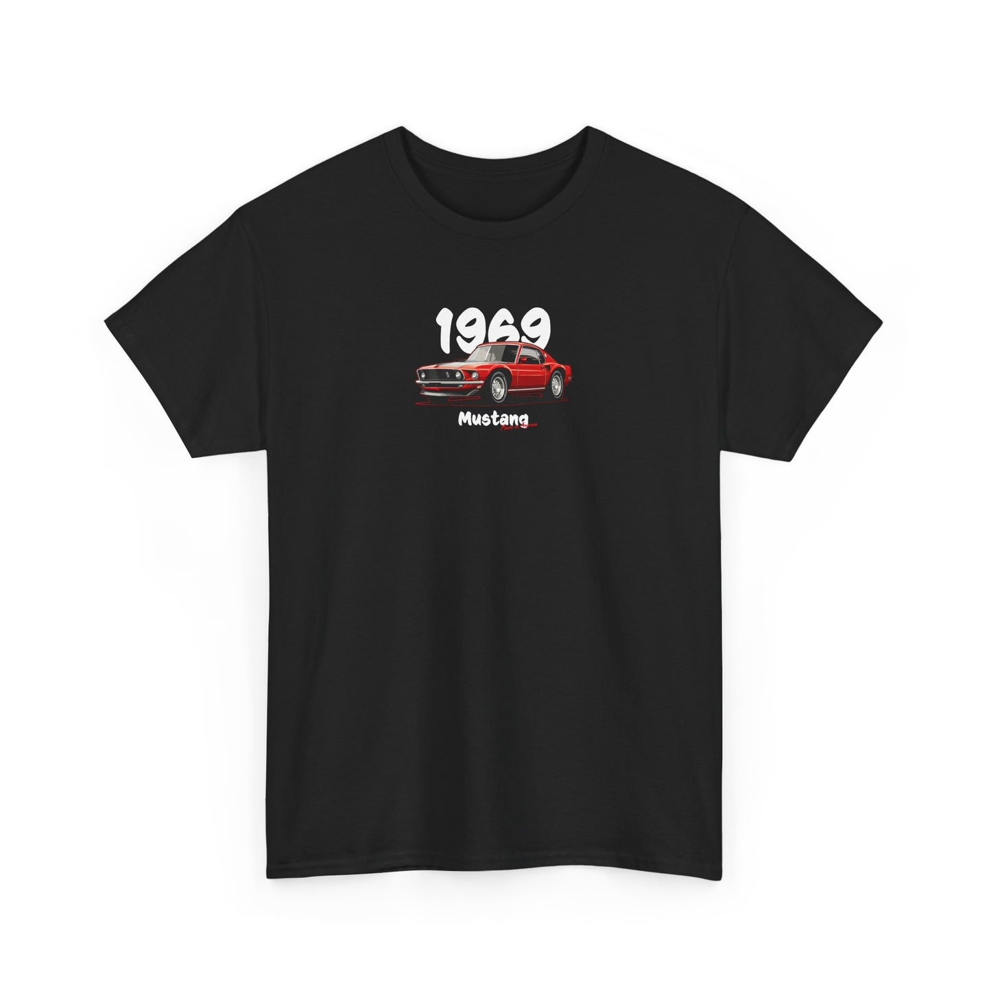 1969 mustang muscle car t-shirt