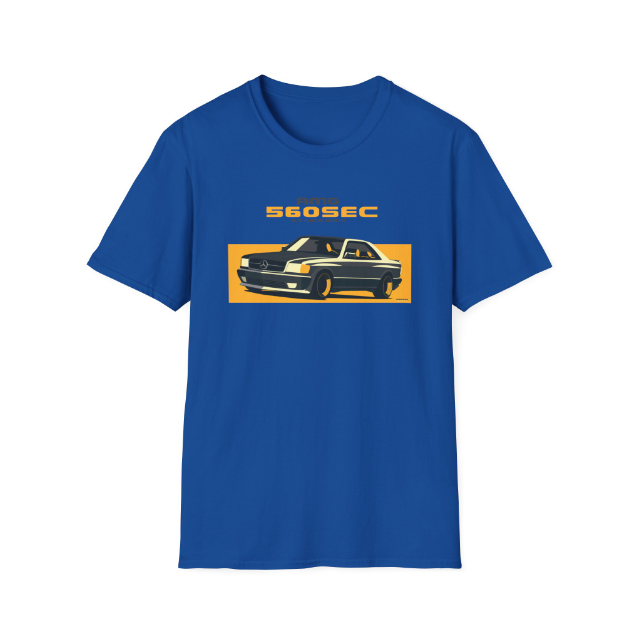 560 SEC Vintage German Car Vector Art Tee