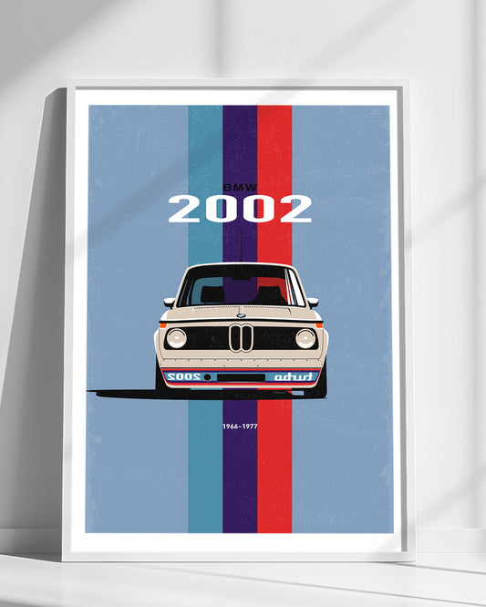 bmw 2002 turbo wall art decor print
