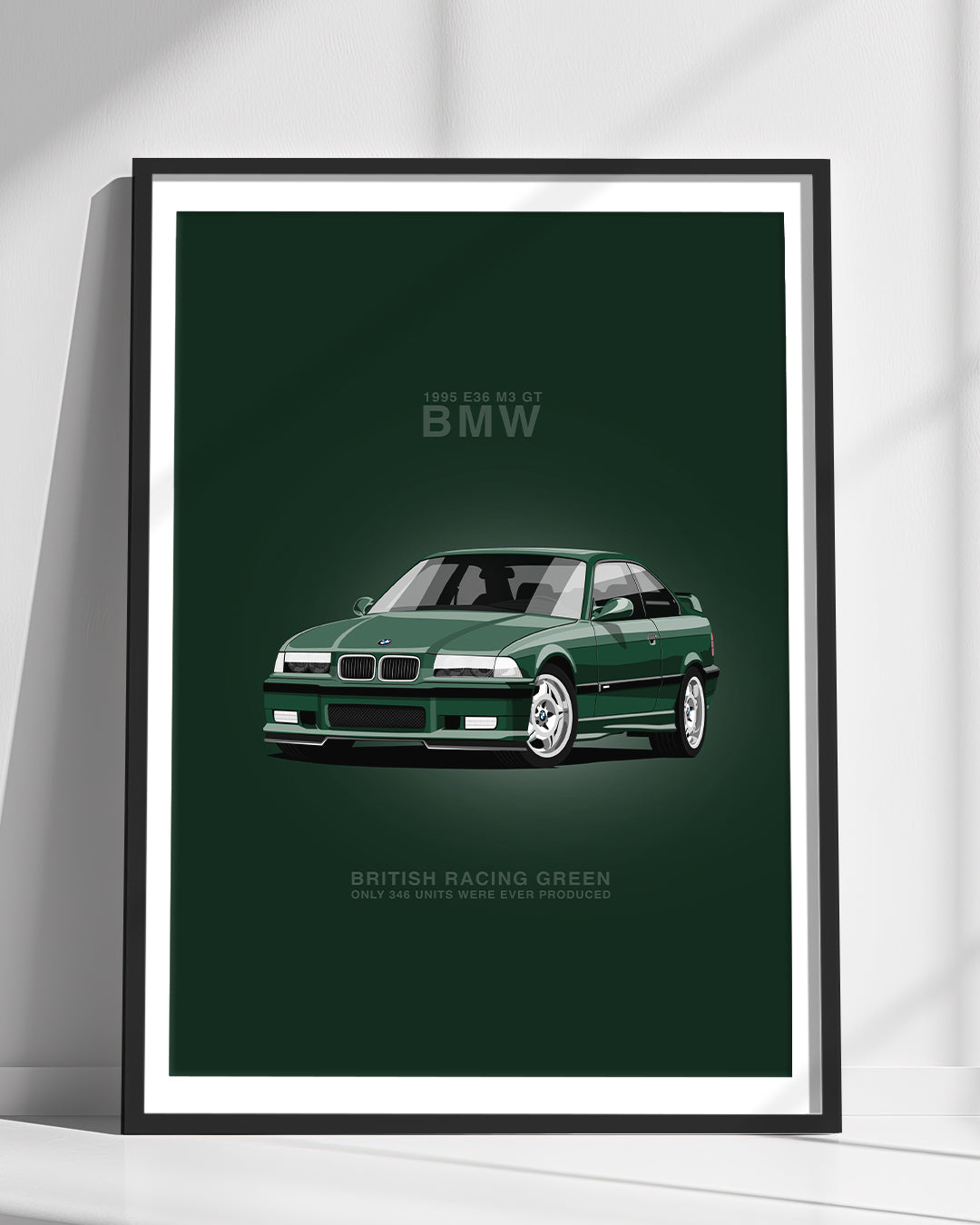 E36 M3 GT 90s Sports Car Wall Art Decor Print - Unframed
