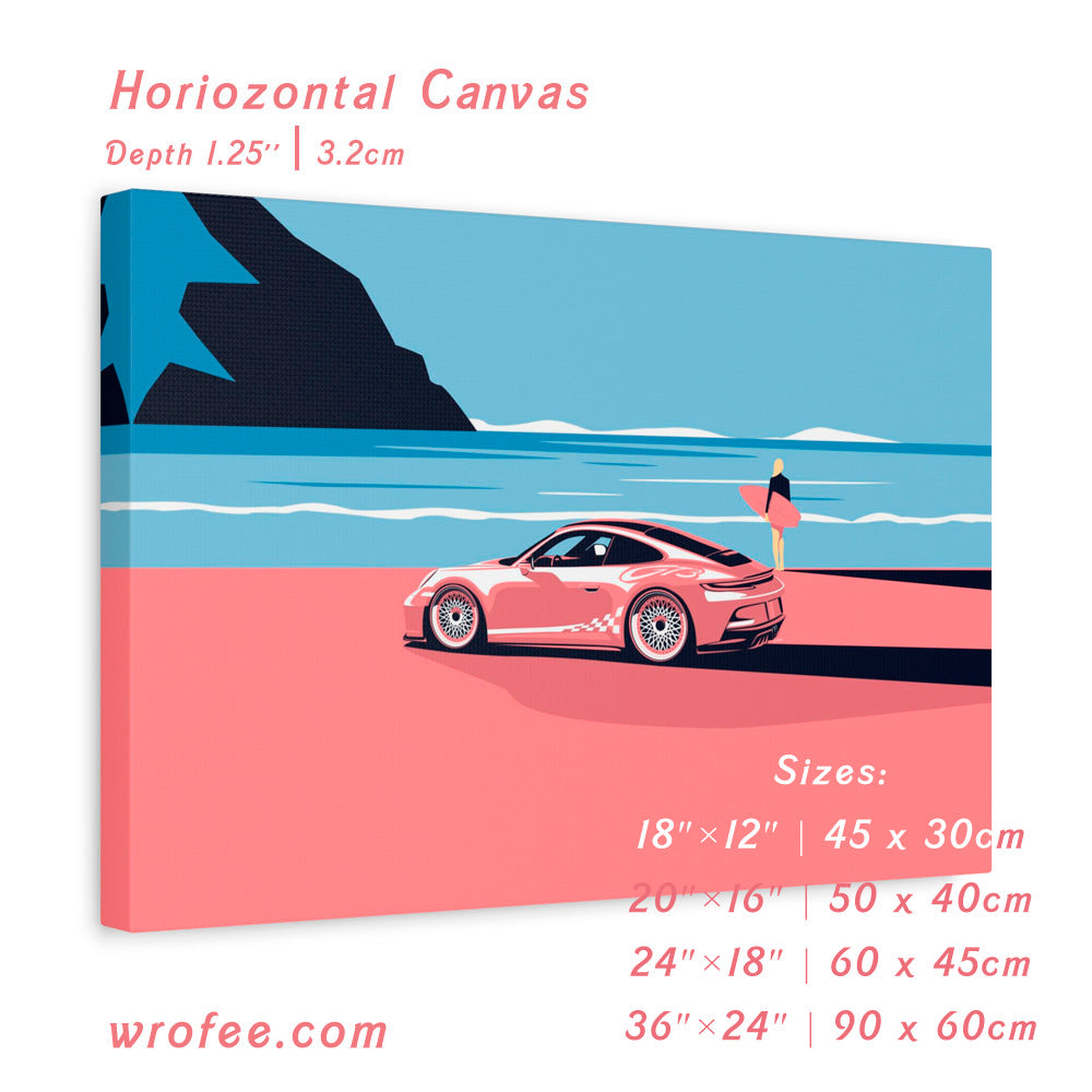 911 992 GT3 Barbie Edition Wall Art Print