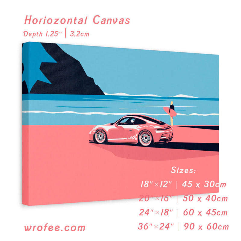 911 992 GT3 Barbie Edition Wall Art Print