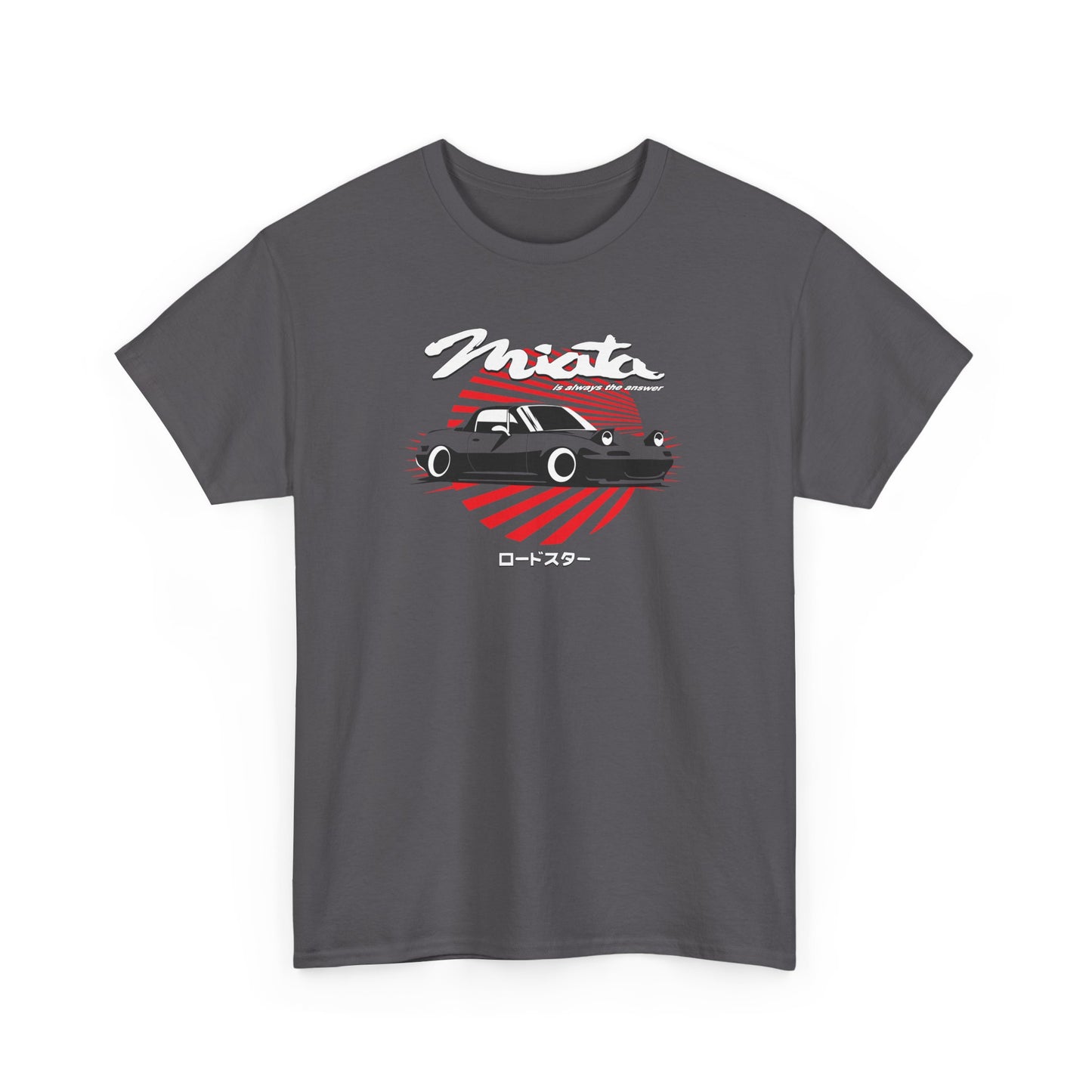 Charcoal-maiata-mx5-is-always-the-answer-vintage-retro-jdm-japanese-car-t-shirt-tee
