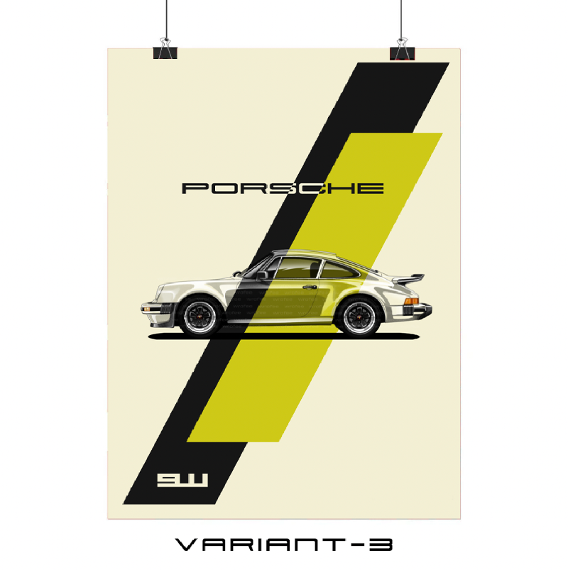 classic porsche 911 turbo painting