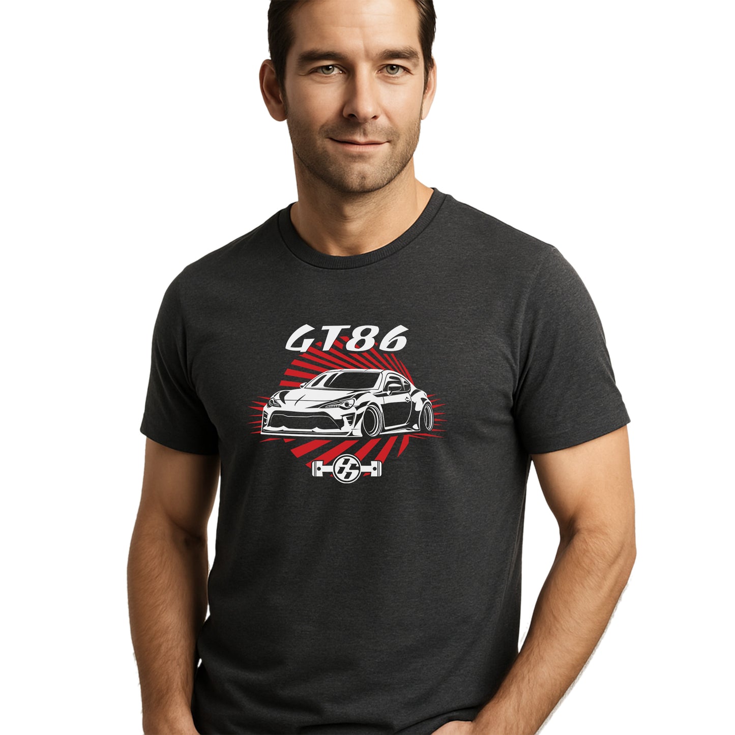 dark gray-jdm-car-gt 86 tee