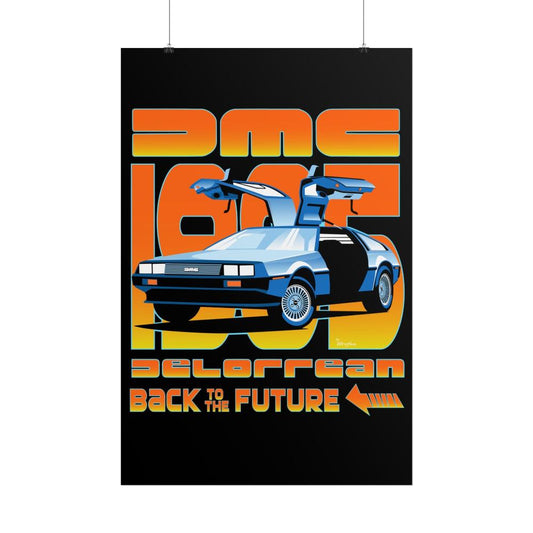 dmc delorean print