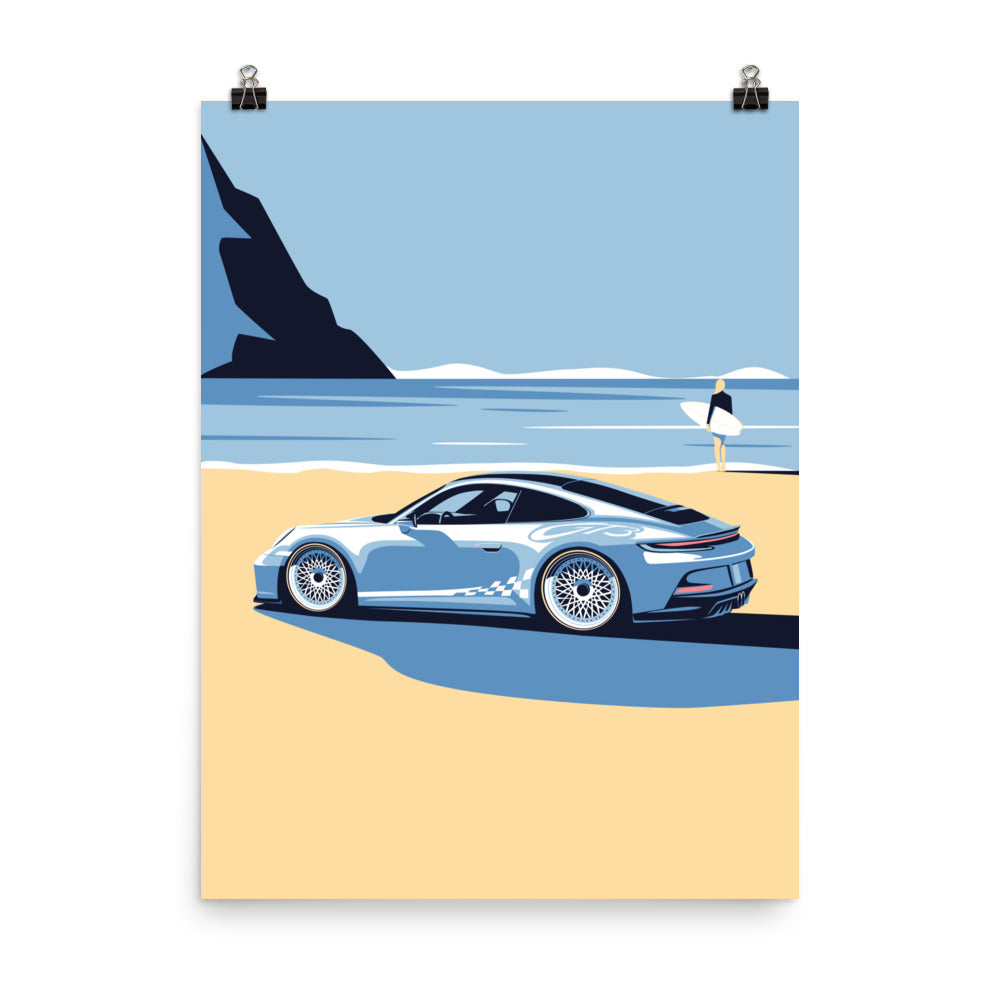 992 GT3 At the Miami Beach Fine Art Print