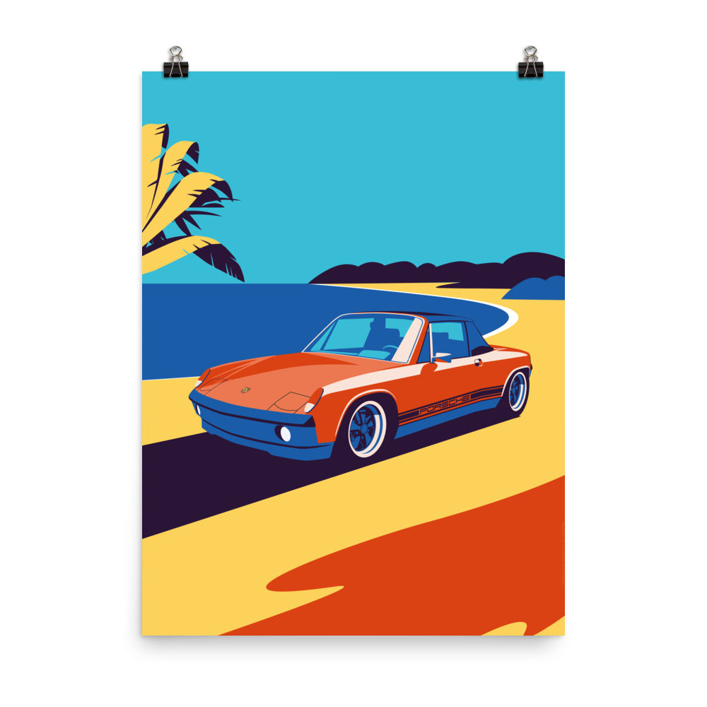 914 Vintage Car Handcrafted Wall Art Decor Print & Canvas