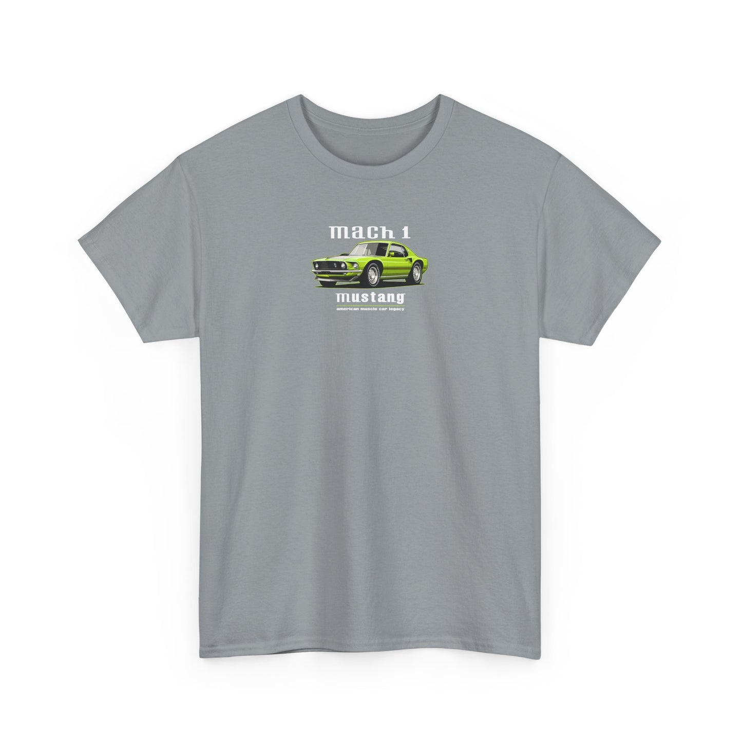 yellow ford mustang tee gravel color shirt