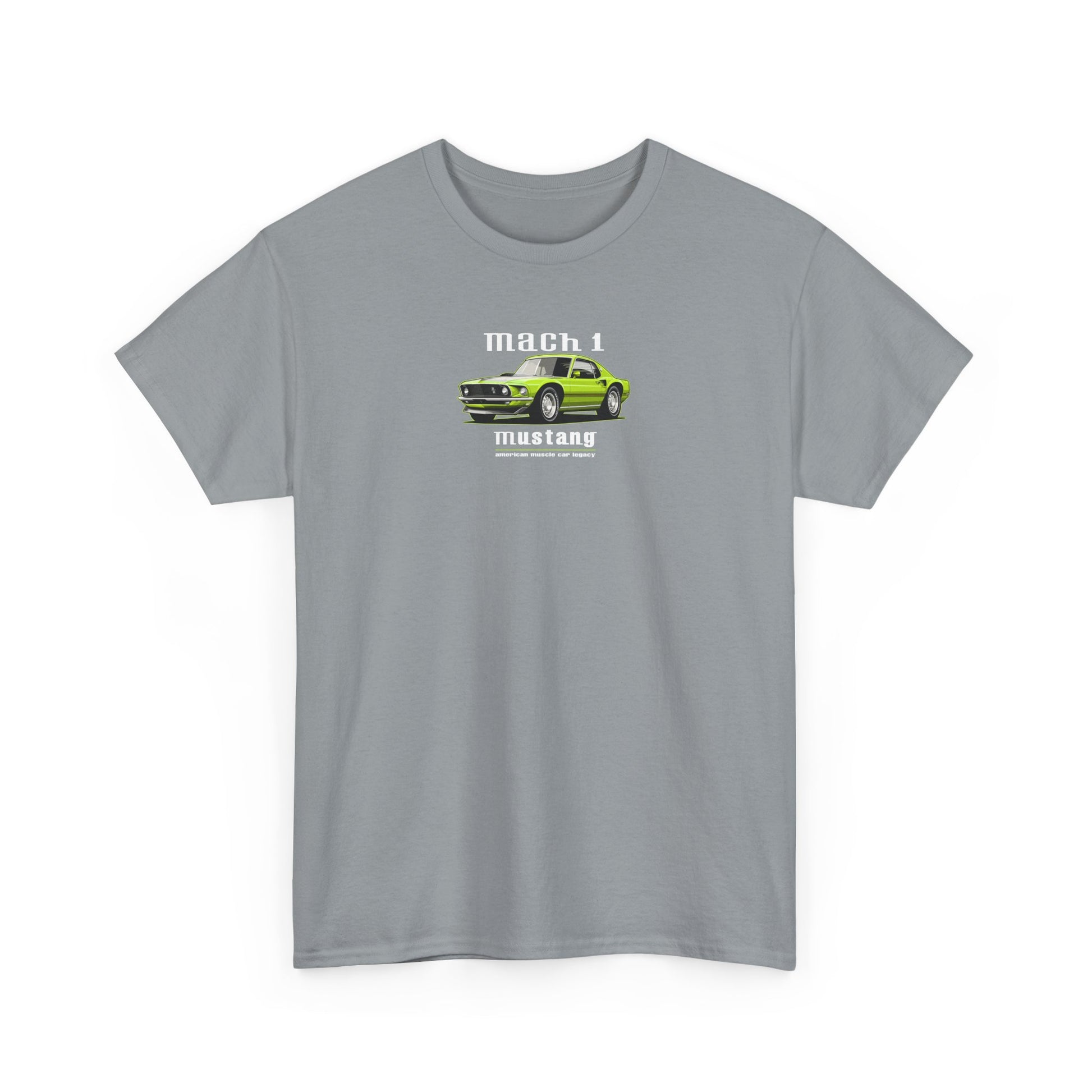 yellow ford mustang tee gravel color shirt