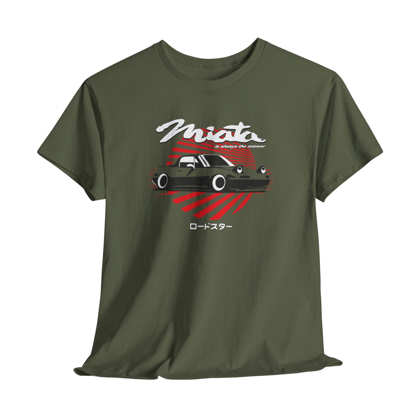 green-maiata-mx5-is-always-the-answer-vintage-retro-jdm-car-t-shirt-tee