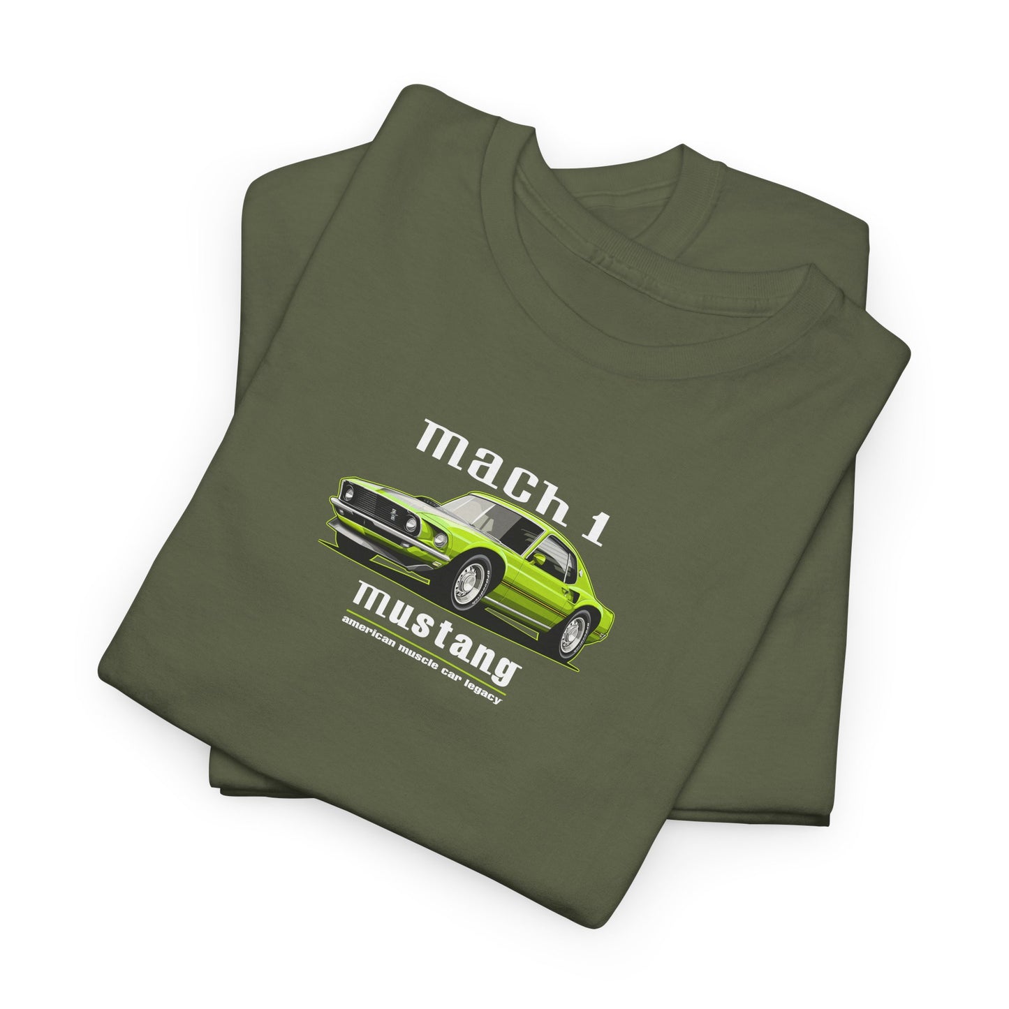 Vintage Mustang Mach 1 T-Shirt, Classic Muscle Car Graphic Tee for Men & Women