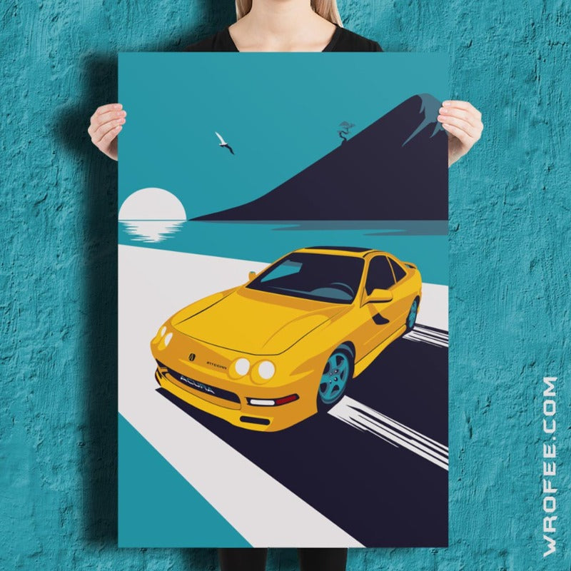 Integra Vintage JDM Car Poster