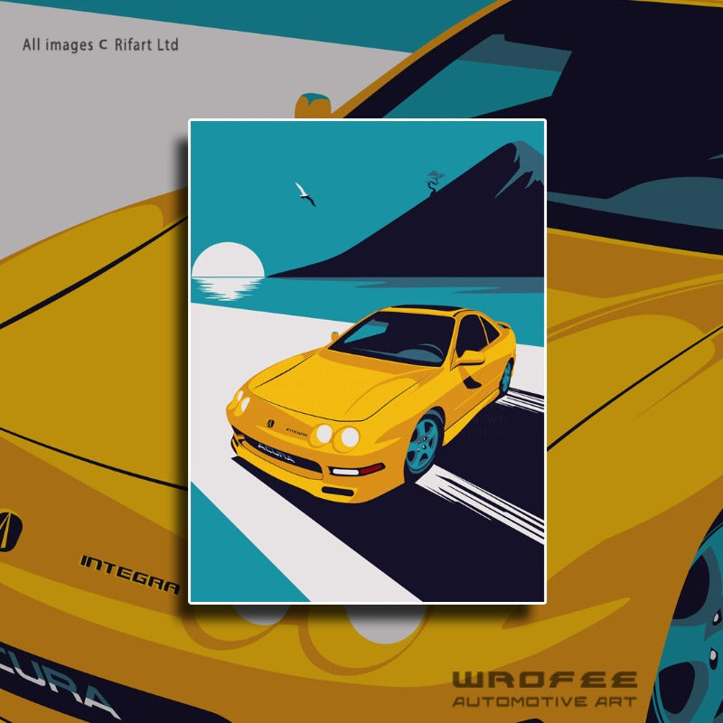 Integra Vintage JDM Car Poster