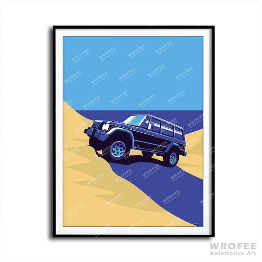 Vintage Retro Mitsubishi Pajero Off Road Suv Wall Art Decor Poster Print