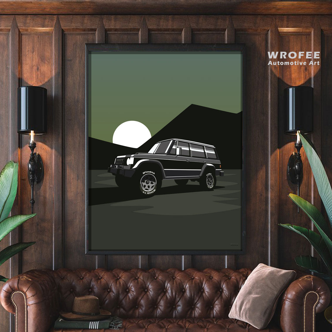 Pajero MK1 Retro Suv Art Print