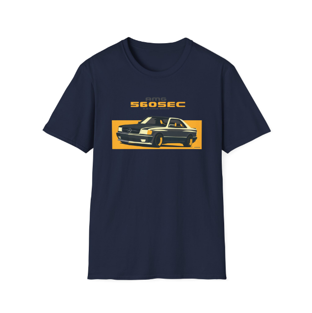 560 SEC Vintage German Car Vector Art Tee
