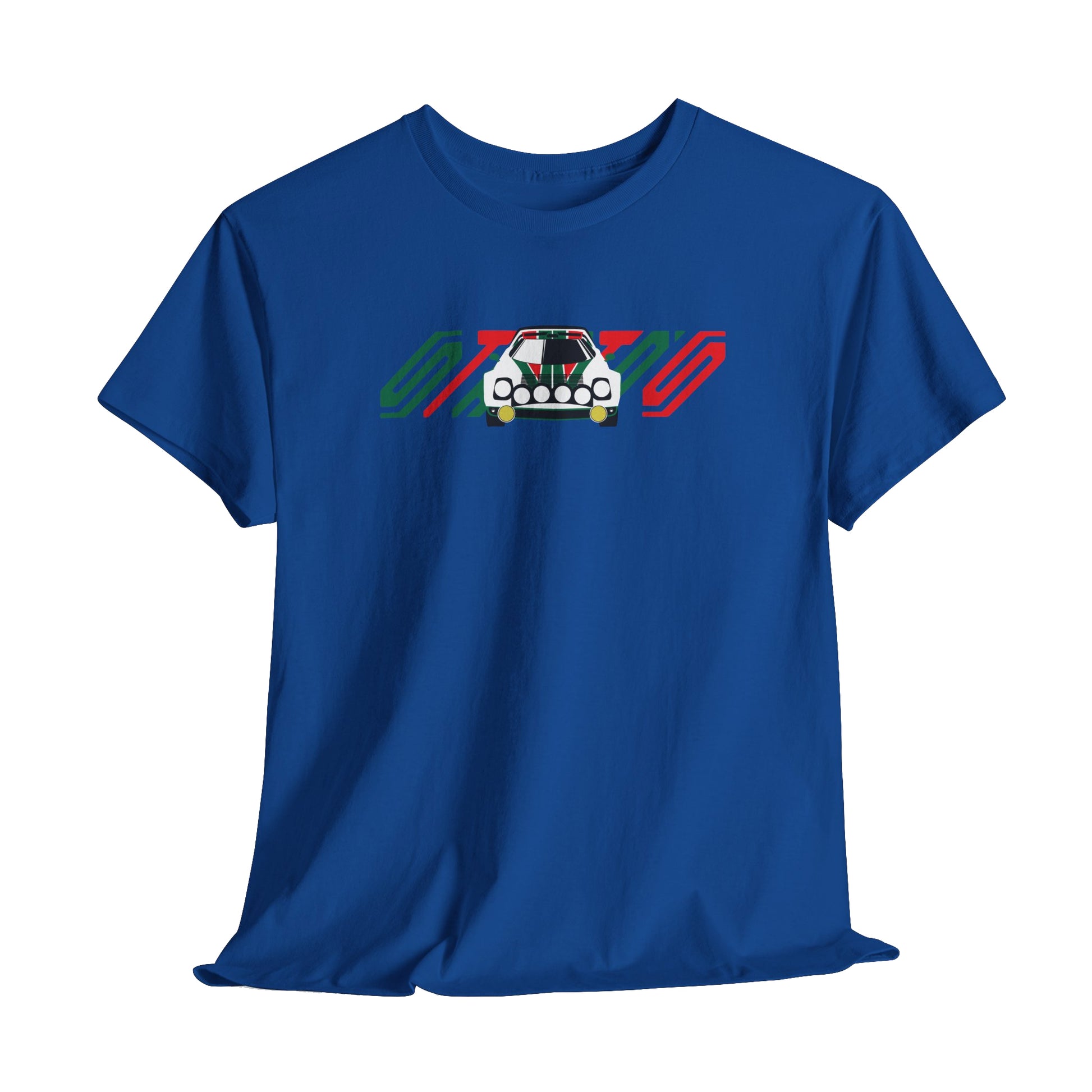 lancia retro rally car shirt