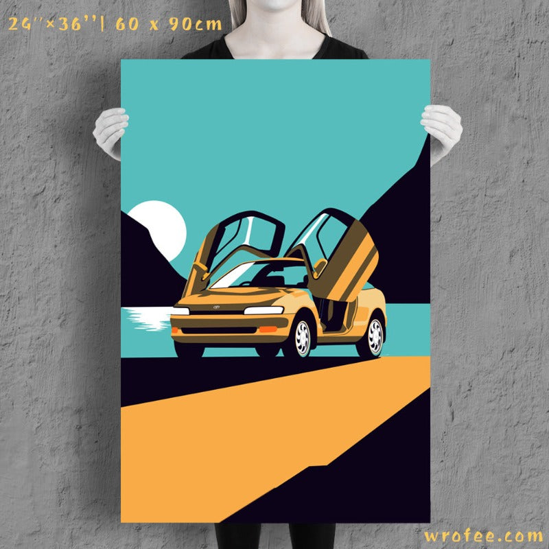 Sera Retro JDM Car Poster