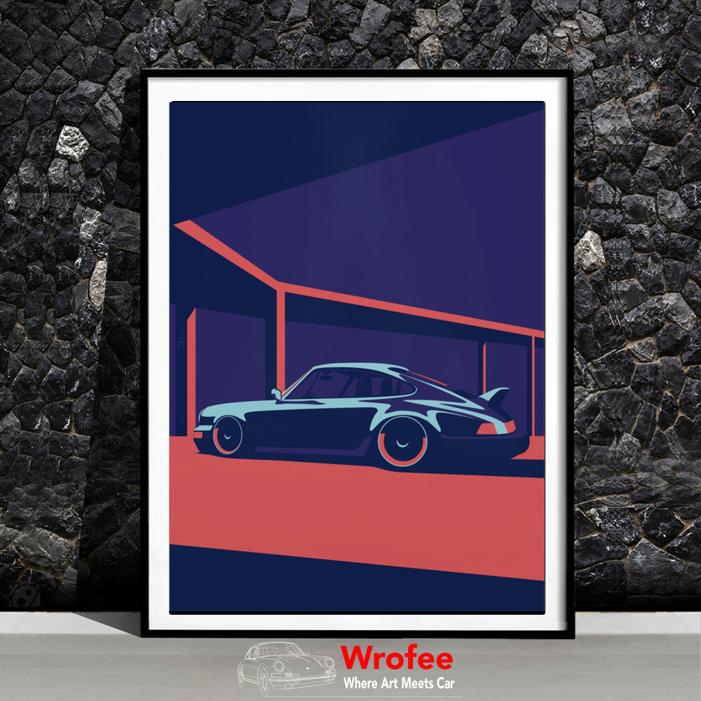 Retro 911 Premium Wall Art Matte Poster