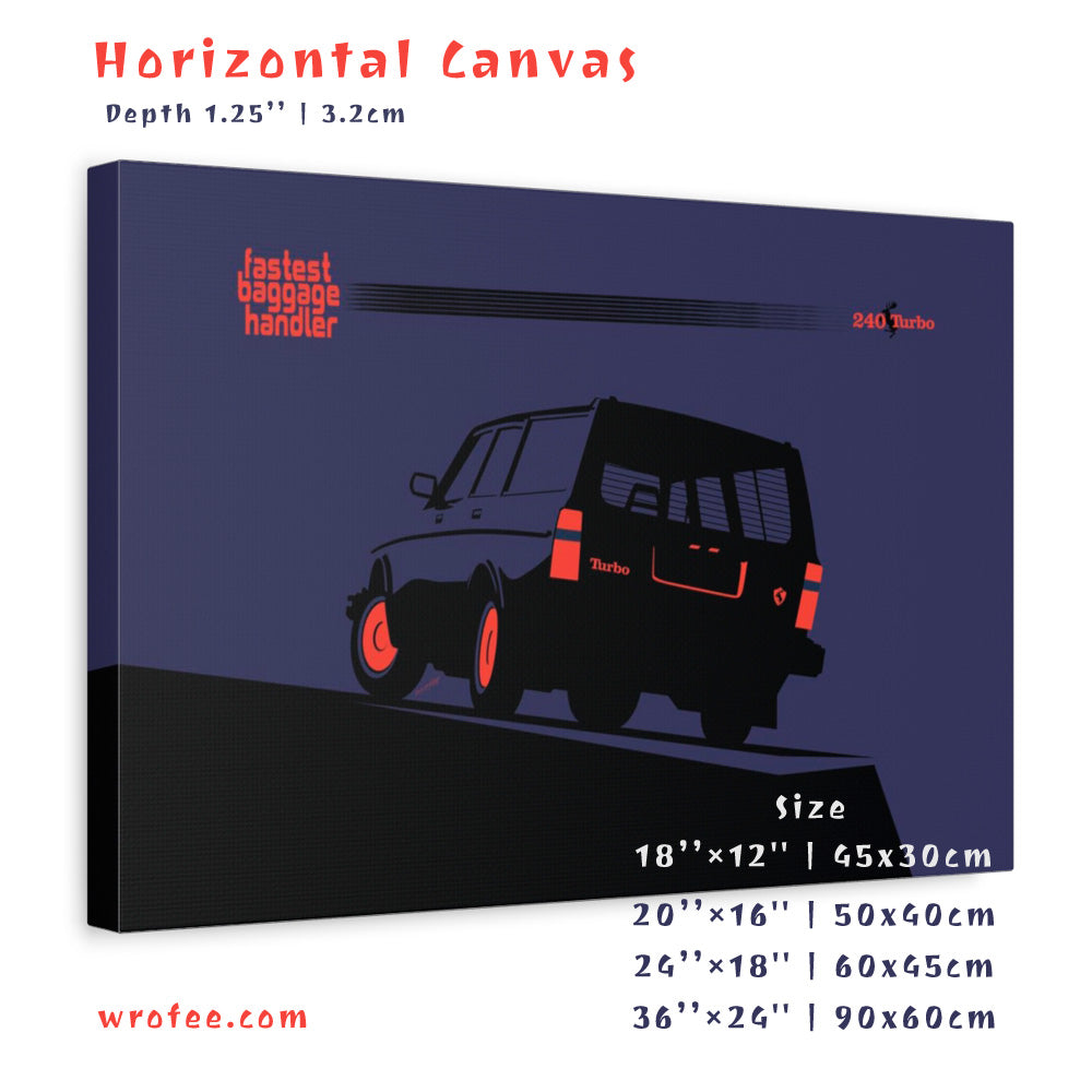 240 Turbo Wagon Wall Art Print