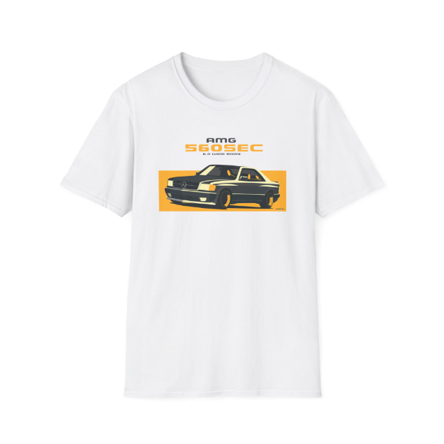 560 SEC Vintage German Car Vector Art Tee