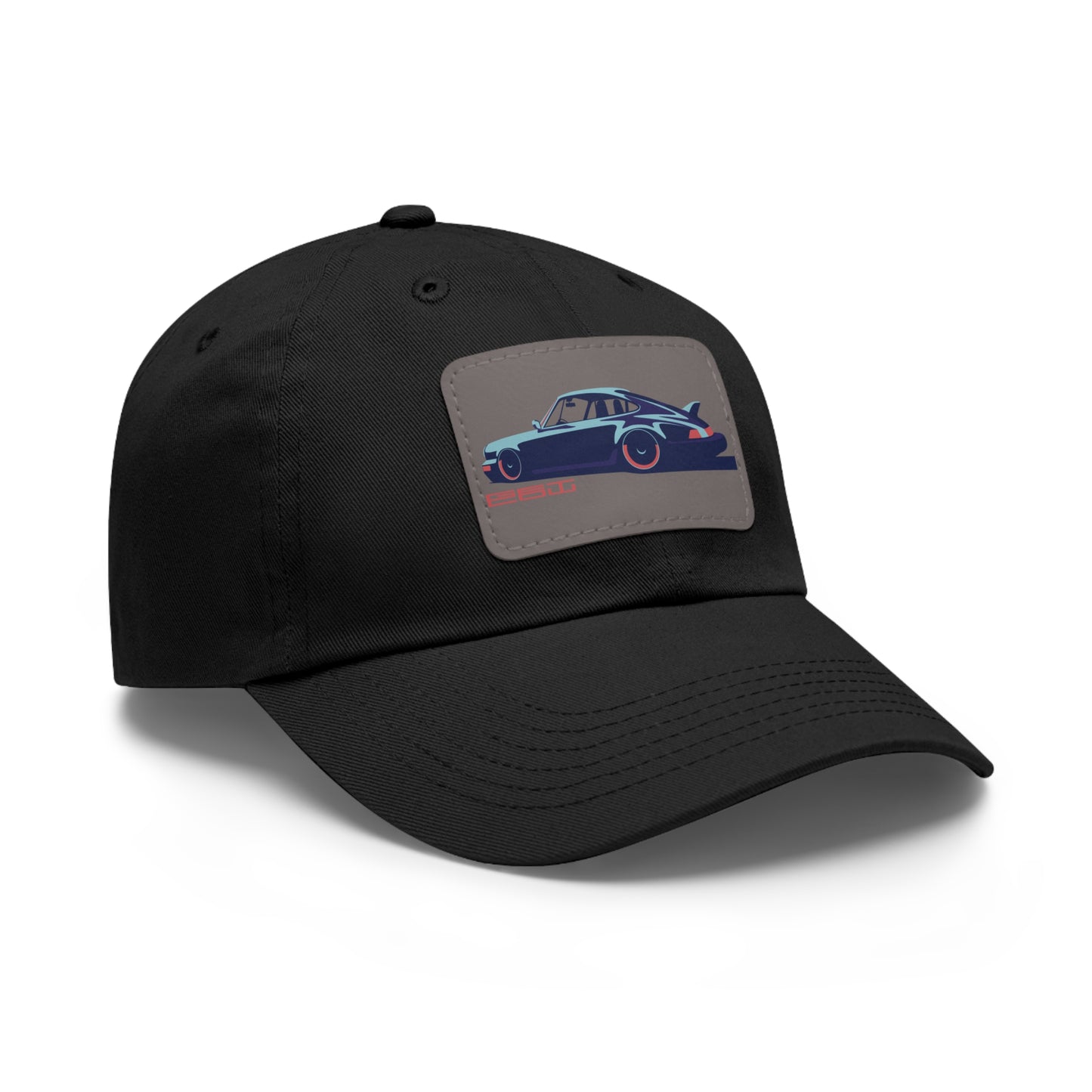 911 Get Low Dad Hat with Leather Patch (Rectangle)