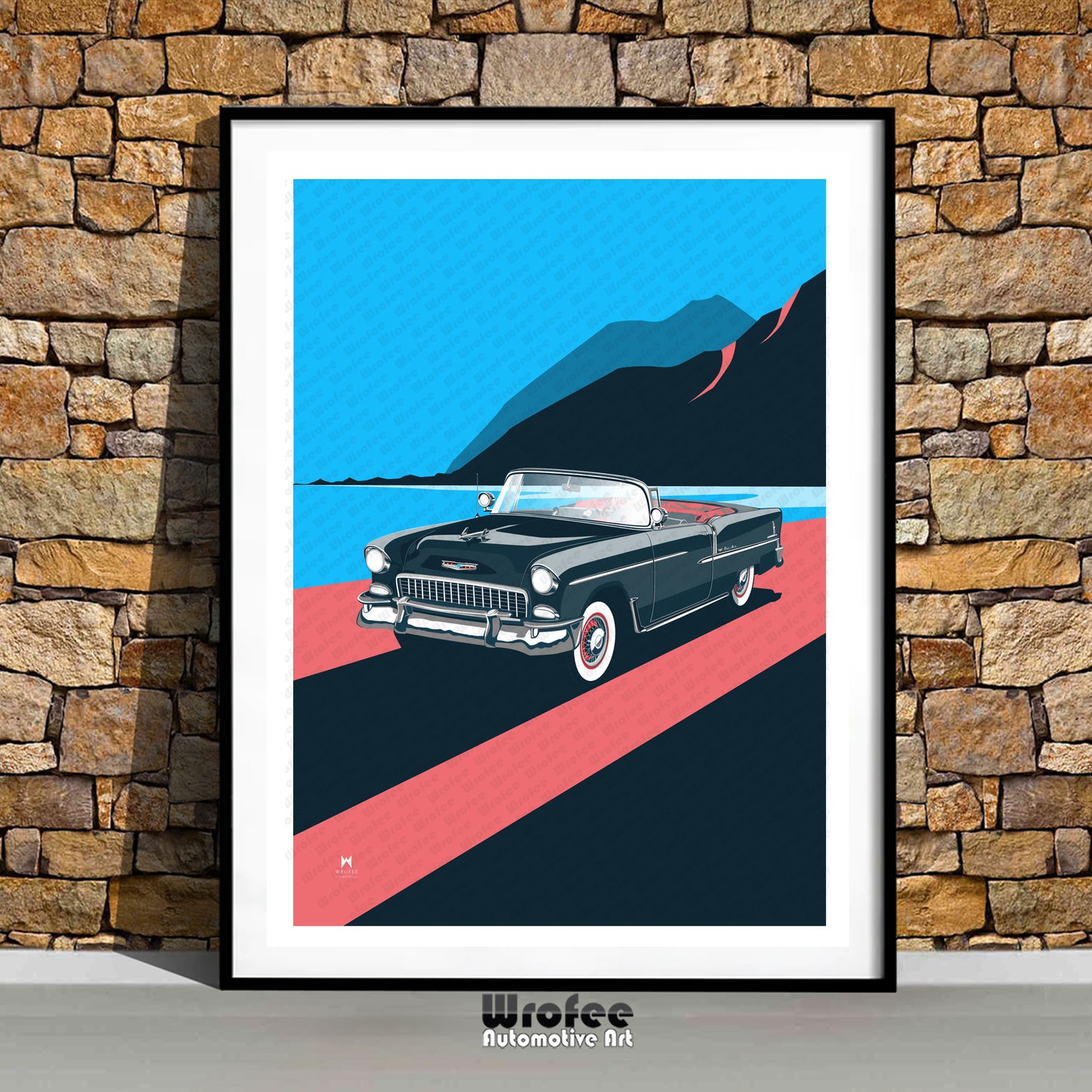 1955 Bel Air Classic Car Print