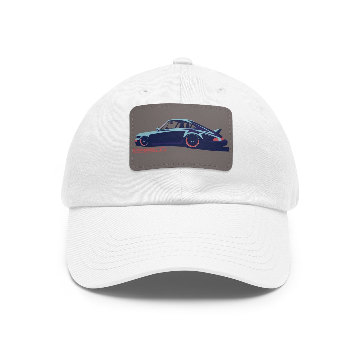 911 Get Low Dad Hat with Leather Patch (Rectangle)