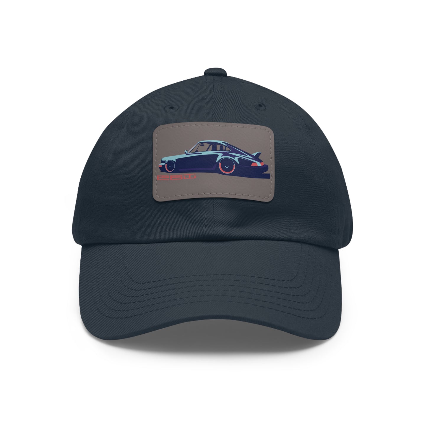 911 Get Low Dad Hat with Leather Patch (Rectangle)