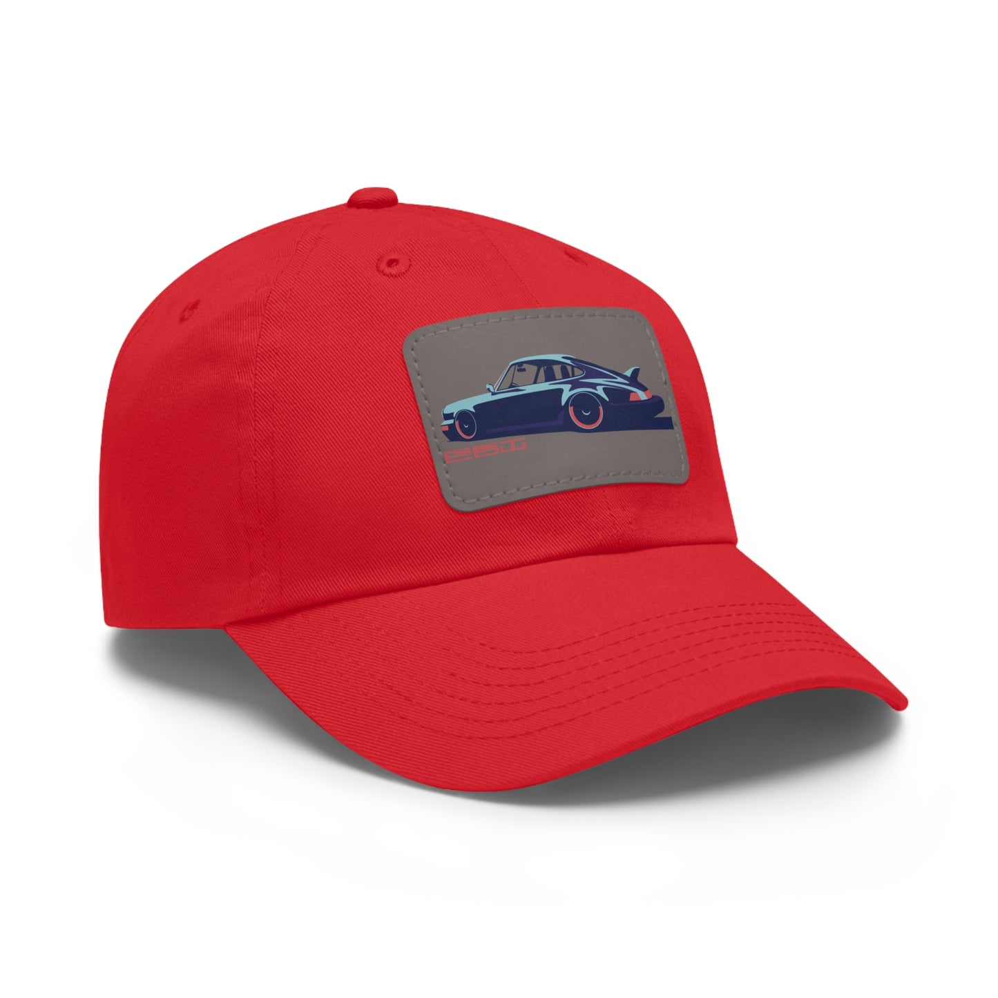911 Get Low Dad Hat with Leather Patch (Rectangle)