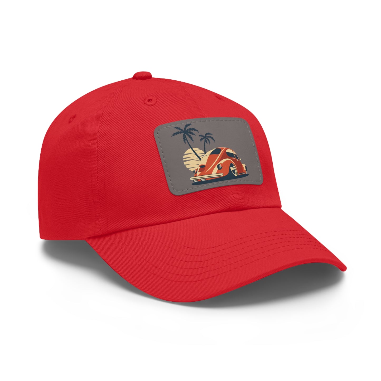 Beetle Dad Hat with Leather Patch (Rectangle)