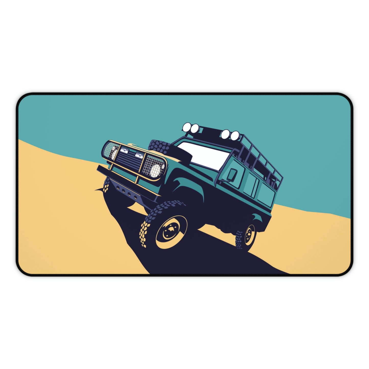 Retro Camel Trophy Defender 110 Large Mouse Pad