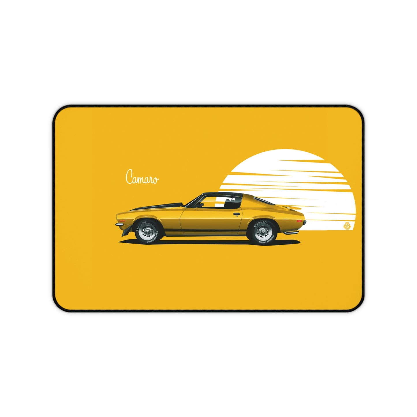 Retro Muscle Car Camaro Large Mouse Pad