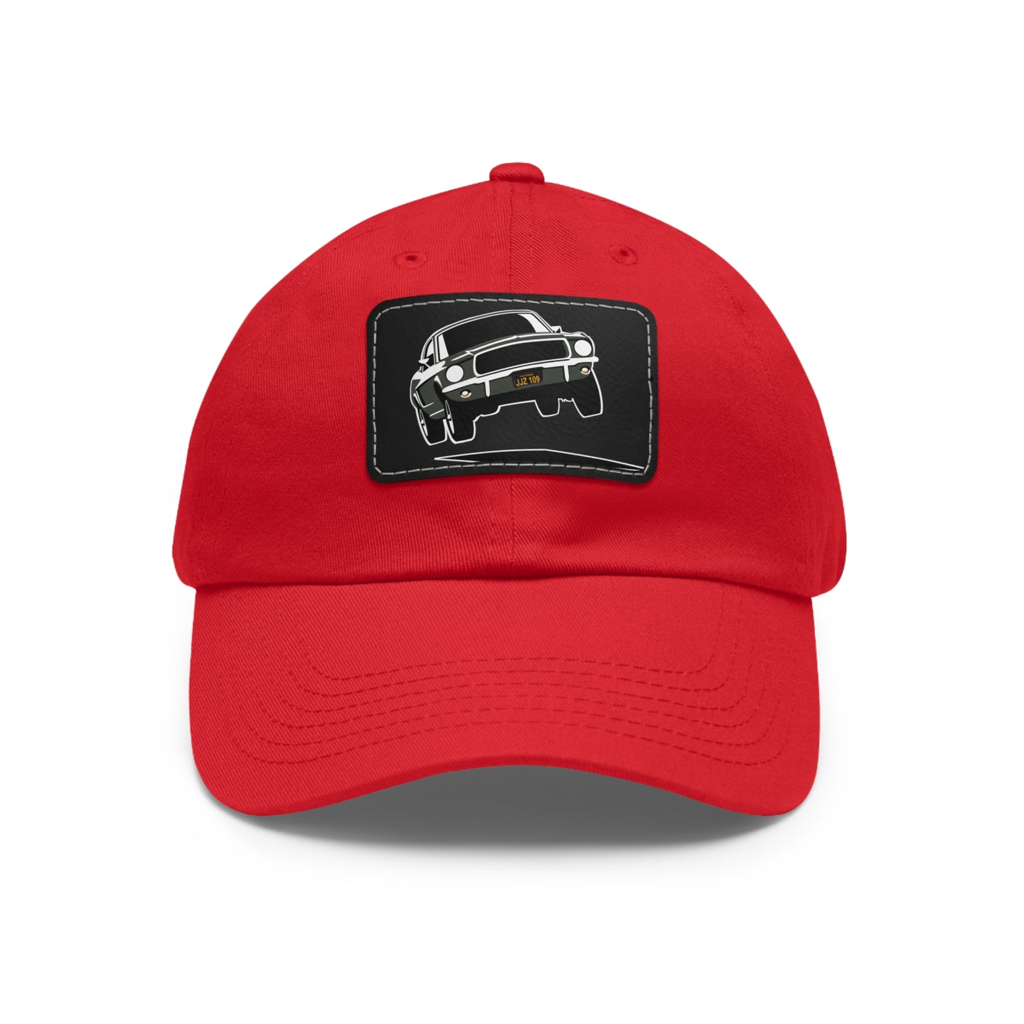 Bullit Dad Hat with Leather Patch (Rectangle)