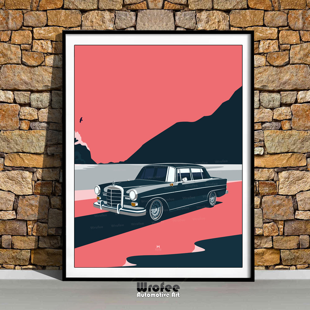 W110 Classic Car Poster