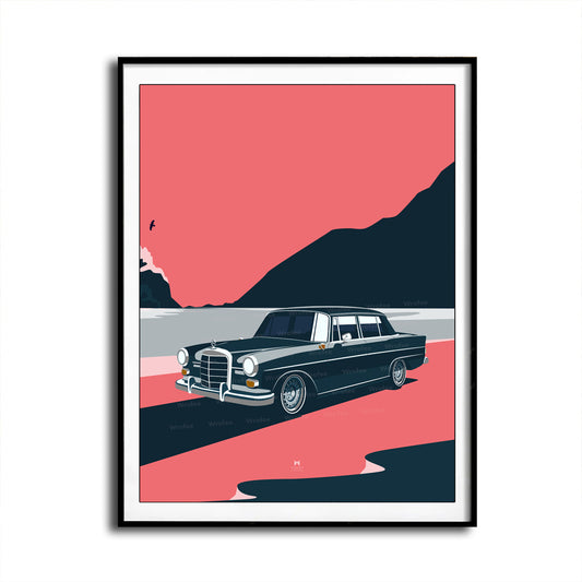 W110 Classic Car Poster