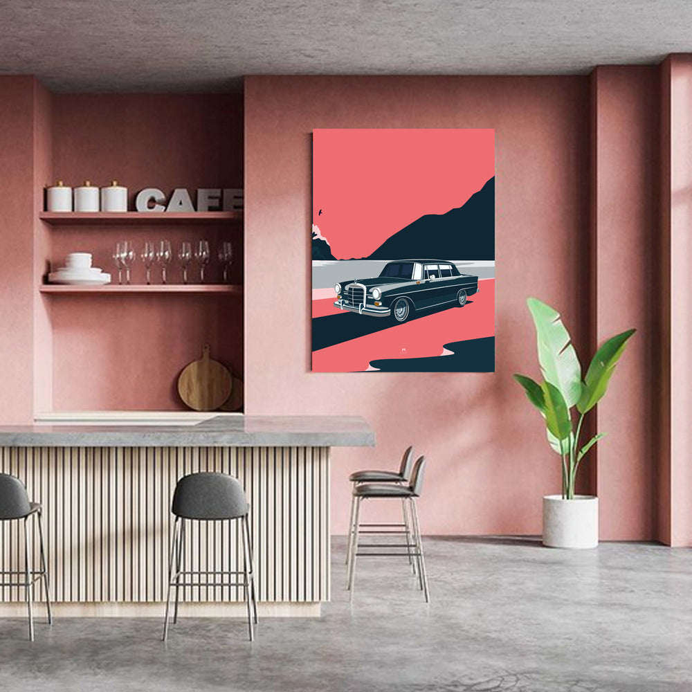 W110 Classic Car Poster