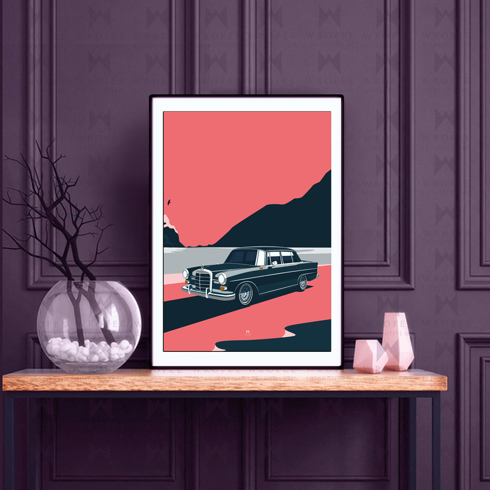 W110 Classic Car Poster