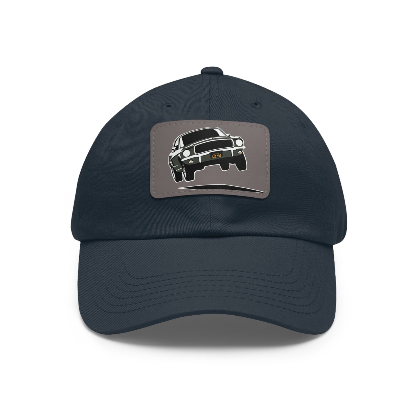 Bullit Dad Hat with Leather Patch (Rectangle)